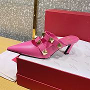 ROMAN STUD MULE IN CALFSKIN PINK 65 MM - 6