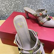 ROMAN STUD MULE IN CALFSKIN ROSE QUARTZ 65 MM - 5