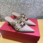 ROMAN STUD MULE IN CALFSKIN ROSE QUARTZ 65 MM - 2