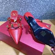 ROMAN STUD MULE IN CALFSKIN ROSSO VALENTINO 65 MM - 4