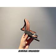 Amina Muaddi Black Begum Sling Heels - 6