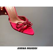 Amina Muaddi Pink Begum Sling Heels - 5