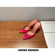 Amina Muaddi Pink Begum Sling Heels - 2