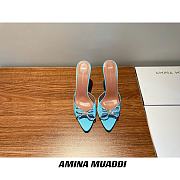 Amina Muaddi Blue Begum Sling Heels - 2