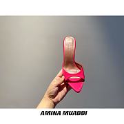 Amina Muaddi Pink Sling Heels - 6