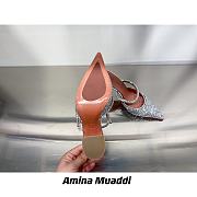 AMINA MUADDI Gilda White Crystal Slide Sandals - 4