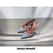 AMINA MUADDI Gilda White Crystal Slide Sandals - 2