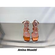 Amina Muaddi GILDA TAN PATENT & WHITE CRYSTALS - 6