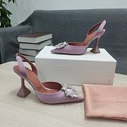 AMINA MUADDI Dust Purple satin pumps - 6