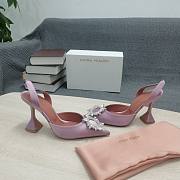 AMINA MUADDI Dust Purple satin pumps - 2