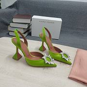 AMINA MUADDI Kiwi satin pumps - 1