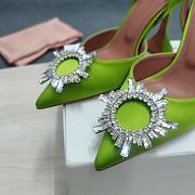 AMINA MUADDI Kiwi satin pumps - 5