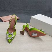 AMINA MUADDI Kiwi satin pumps - 4