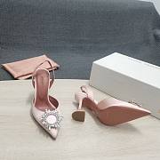 AMINA MUADDI Pink satin pumps - 2