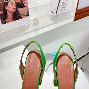 AMINA MUADDI High Green satin pumps - 4