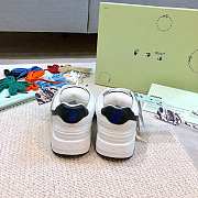 OFF-WHITE Out Of Office OOO 30 MM Low Tops Black White Blue OMIA189C99LEA0010110 - 3