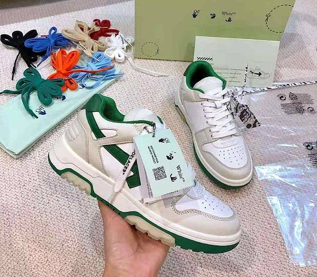 OFF-WHITE OOO Low Out Of Office White Green OMIA189R21LEA0010155 - 1