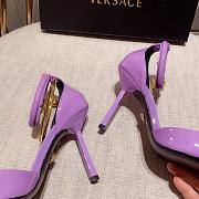 Versace Safety Pin Pumps Purple - 4