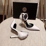 Versace Safety Pin Pumps White - 5