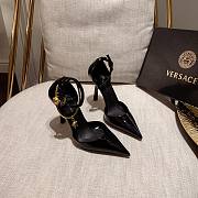 Versace Safety Pin Pumps Black Gold Chains - 1