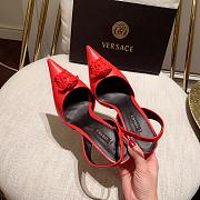 Versace La Medusa Red Slingback Pumps Heels - 6