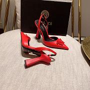 Versace La Medusa Red Slingback Pumps Heels - 2