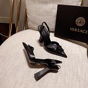 Versace La Medusa Black Slingback Pumps Heels - 2