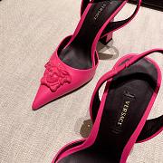 Versace La Medusa Pink Slingback Pumps Heels - 6