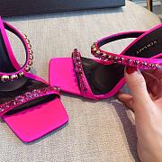 Versace Medusa Rhinestone Mules in Hot Pink - 5