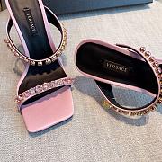 Versace Medusa Rhinestone Mules in Pink - 2