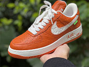 Louis Vuitton x Nike Air Force 1 Orange - 5