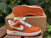 Louis Vuitton x Nike Air Force 1 Orange - 4