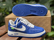 Louis Vuitton x Nike Air Force 1 Marine Blue - 2