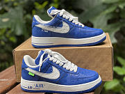 Louis Vuitton x Nike Air Force 1 Marine Blue - 3