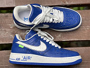 Louis Vuitton x Nike Air Force 1 Marine Blue - 4