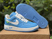 Louis Vuitton x Nike Air Force 1 Sky Blue - 3