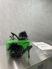 Bottega Veneta Black Feather Dot Pumps - 6