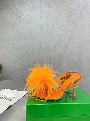 Bottega Veneta Orange Feather Dot Pumps - 5