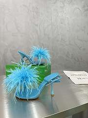 Bottega Veneta Blue Feather Dot Pumps - 6