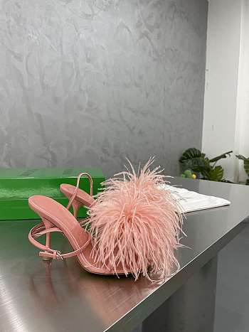 Bottega Veneta Pink Feather Dot Pumps