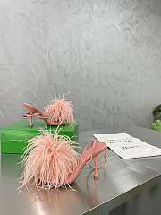 Bottega Veneta Pink Feather Dot Pumps - 6