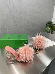 Bottega Veneta Pink Feather Dot Pumps - 3