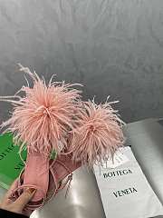 Bottega Veneta Pink Feather Dot Sandals - 3