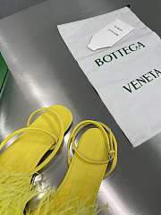 Bottega Veneta Yellow Feather Dot Sandals - 3