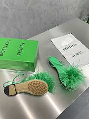 Bottega Veneta Green Feather Dot Sandals - 2