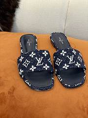 Louis Vuitton Slides in Navy Blue - 3