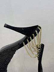 Saint Laurent Gold Laces Heels - 4