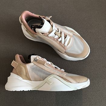 Fendi Flow Low top in pink nylon and suede