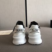 Fendi Flow White nylon and suede low tops - 6