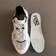 Fendi Flow White nylon and suede low tops - 4